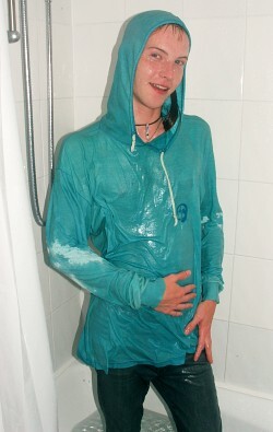 Shower in clothes